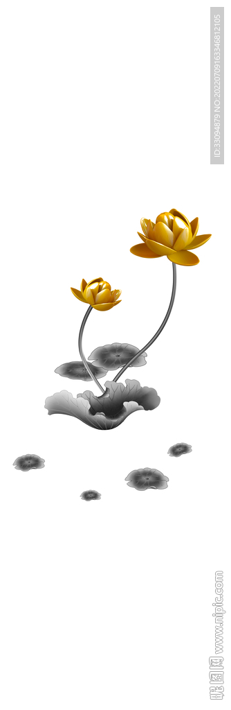 高清分层透明底平开门打印图