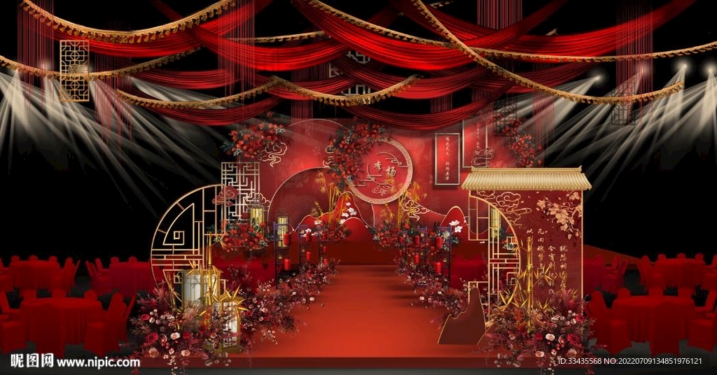 中式舞台背景