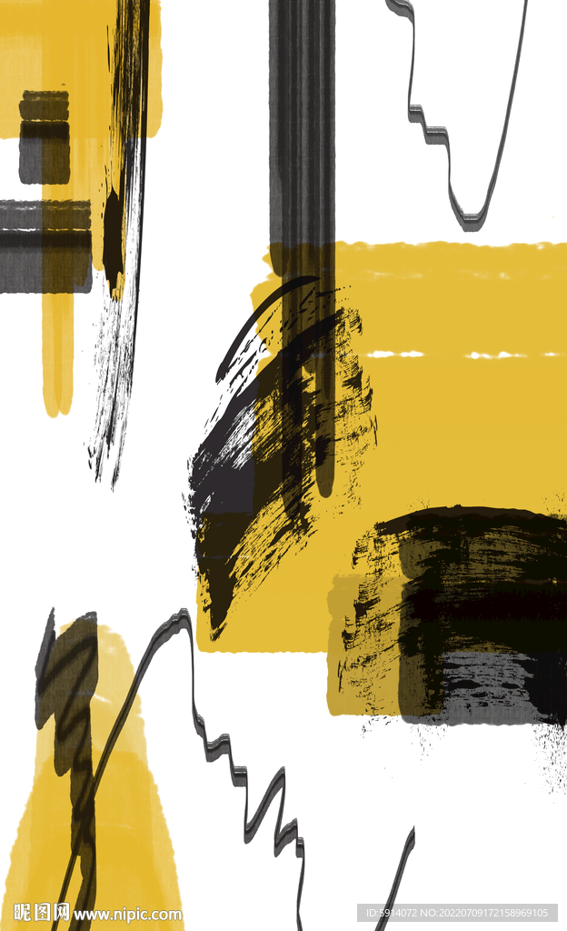 轻奢装饰画 抽象油画 彩绘