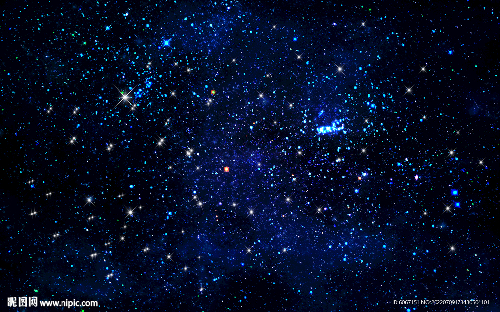 蓝色星空背景
