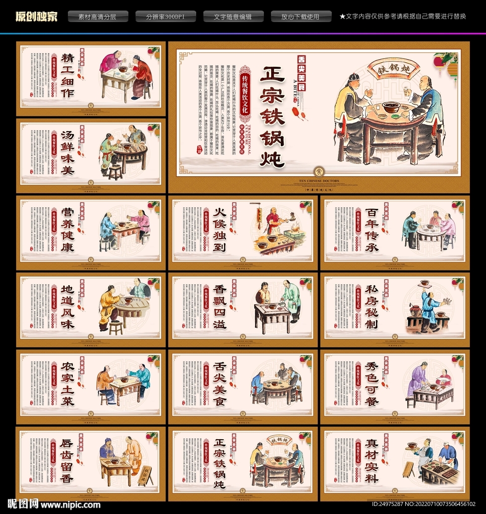 铁锅炖文化展板