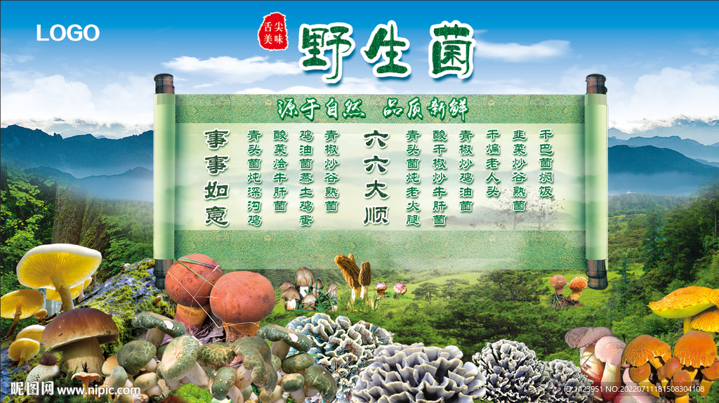 云南野生菌广告