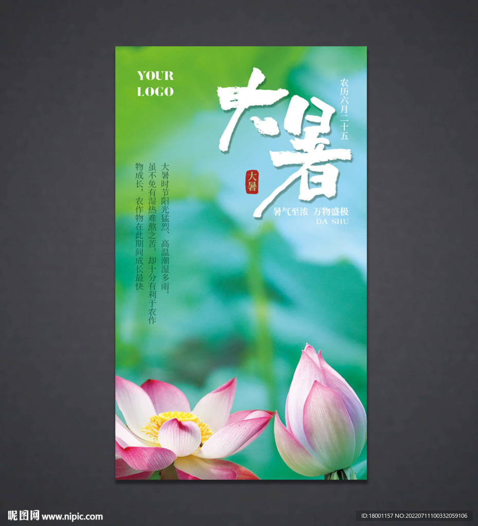 大暑海报