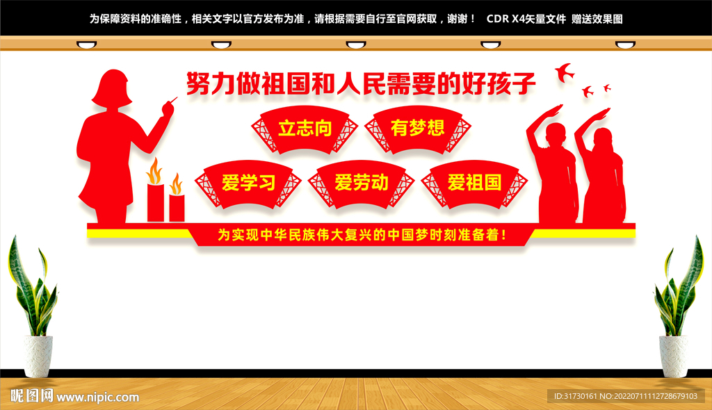 努力做祖国和人民需要的好孩子