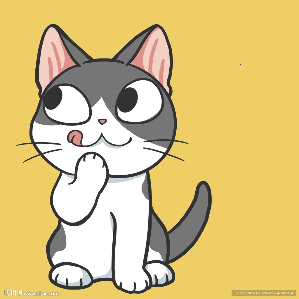 可爱的猫咪psd分层文件