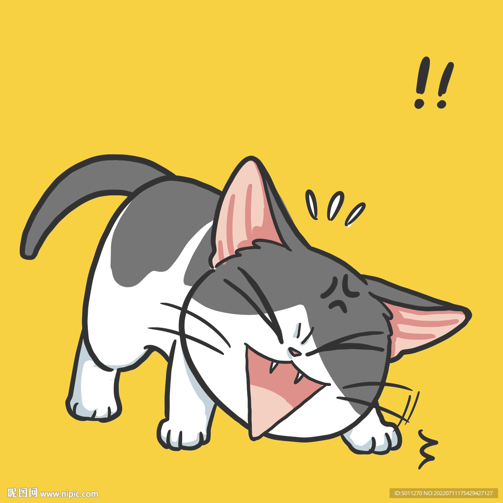 可爱的猫咪psd分层文件