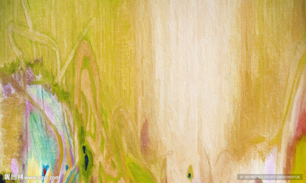 轻奢装饰画 金色抽象画 彩绘