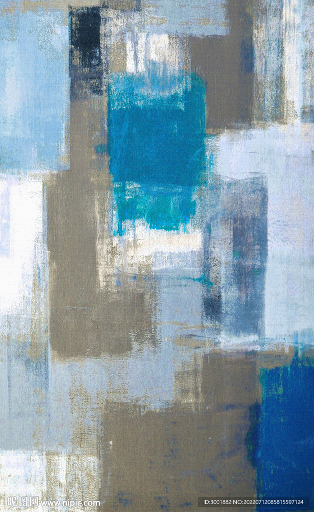 轻奢装饰画 抽象油画 彩绘