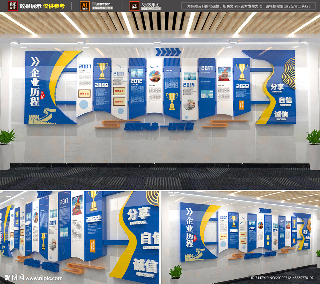 企业历程文化墙