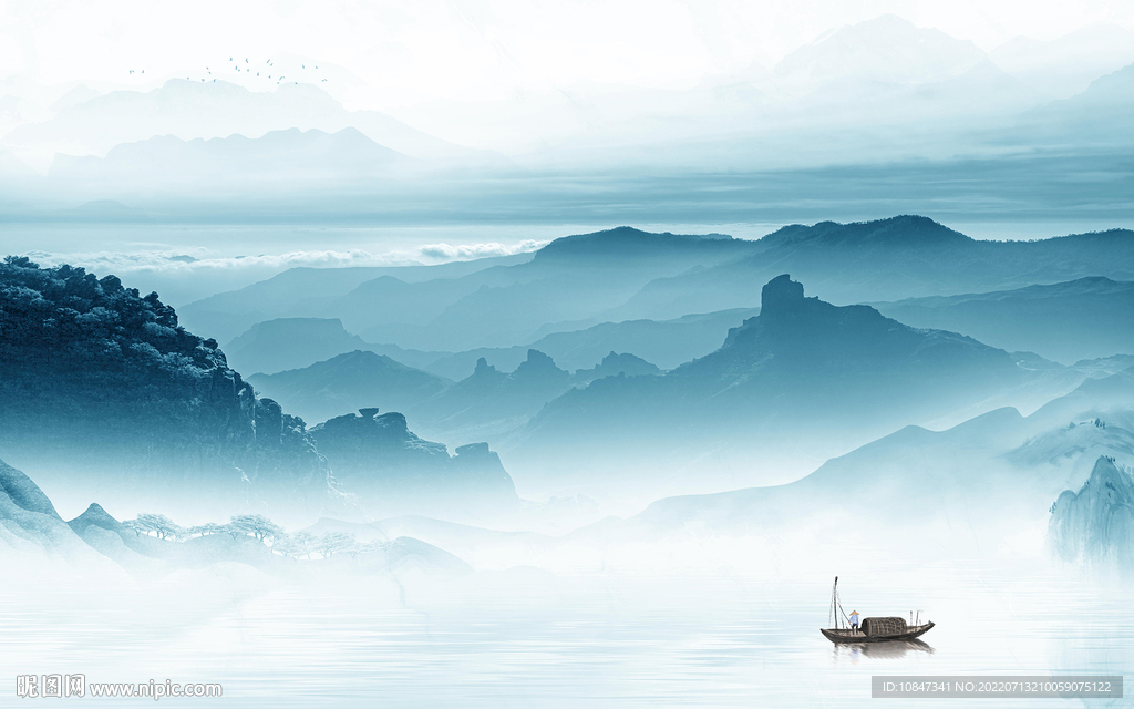 新中式大气现代山水 TIf分层