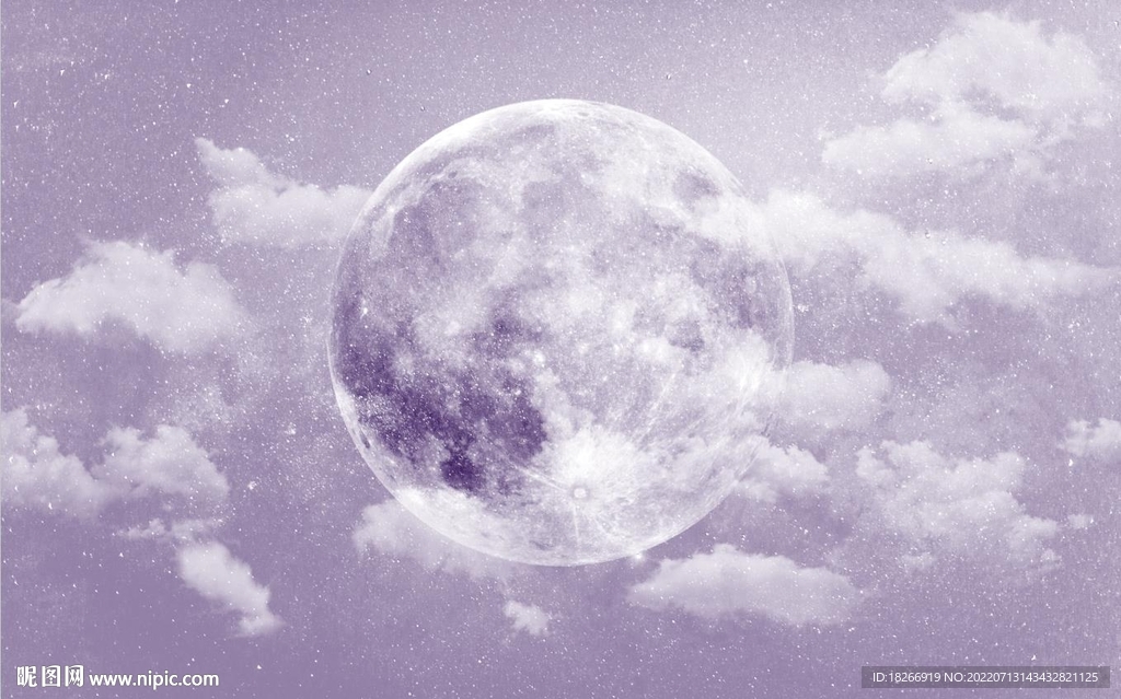 网红月球背景