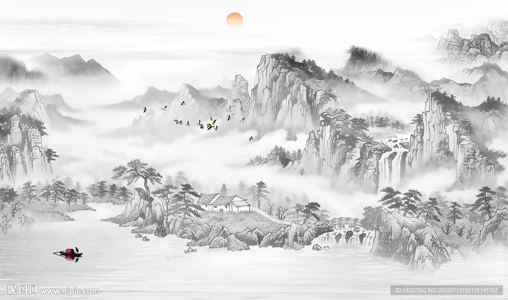 新中式山水国画