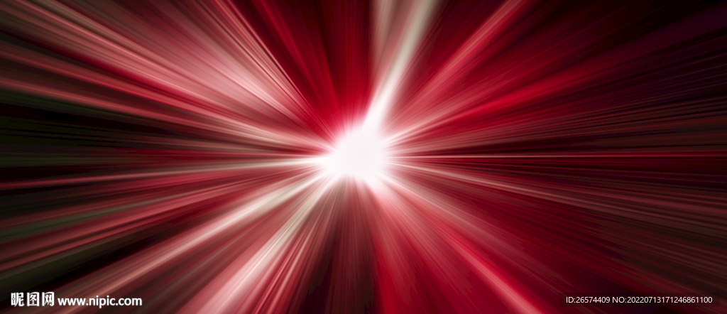 红色放射背景