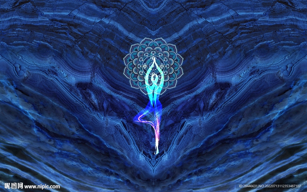 瑜伽健身大理石背景墙