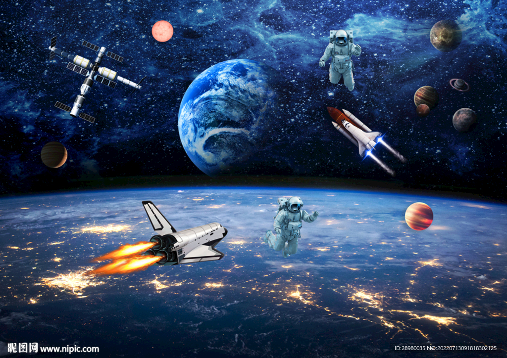 太空空间站飞船