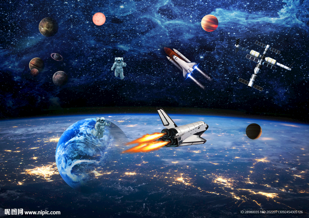 宇宙太空宇航员