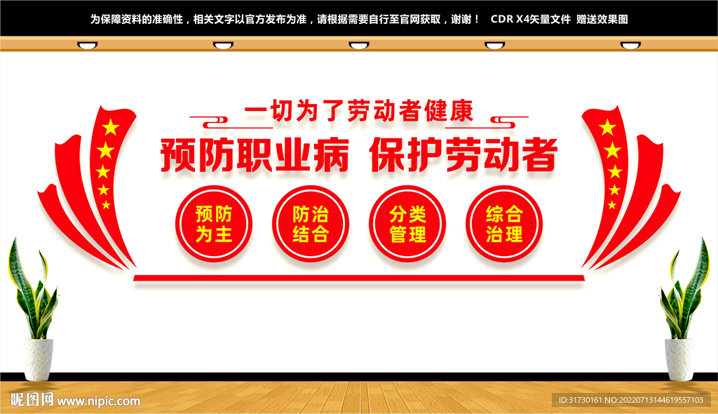 预防职业病文化墙