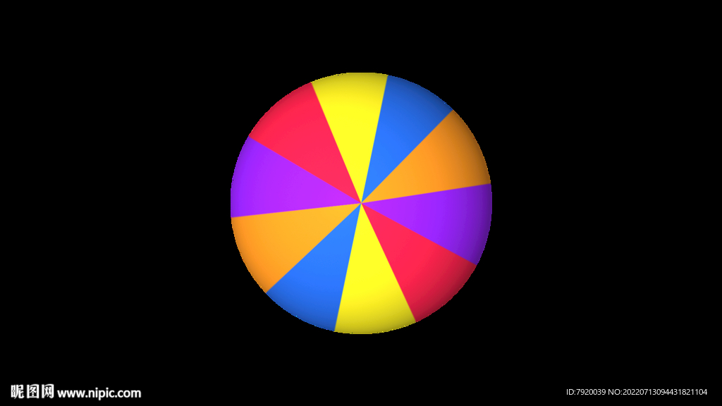 彩色球体棒棒糖免扣素材