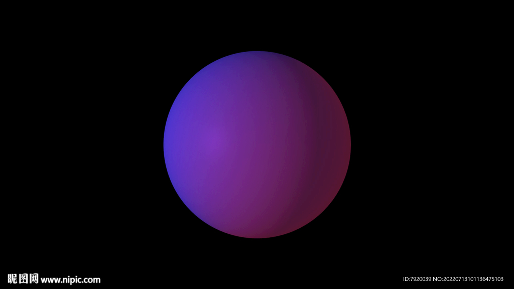 紫色渐变圆球免扣素材