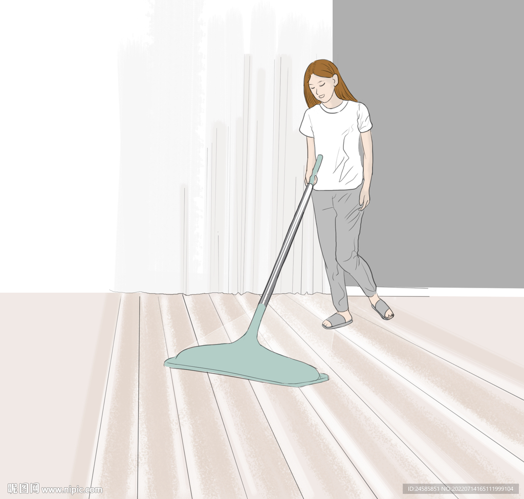 地板清洁 地板卫生 打扫 拖地