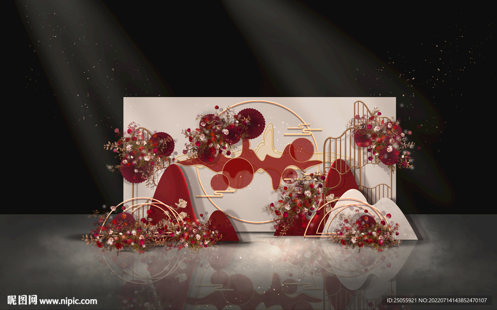 红色新中式婚礼