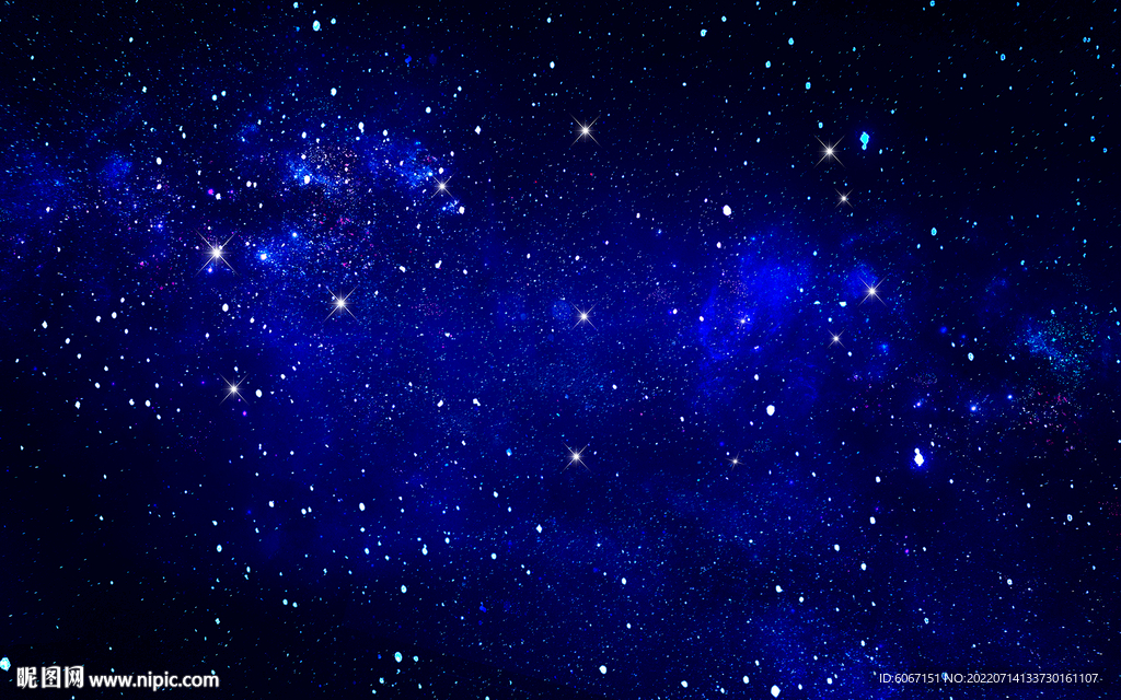 蓝色星空背景