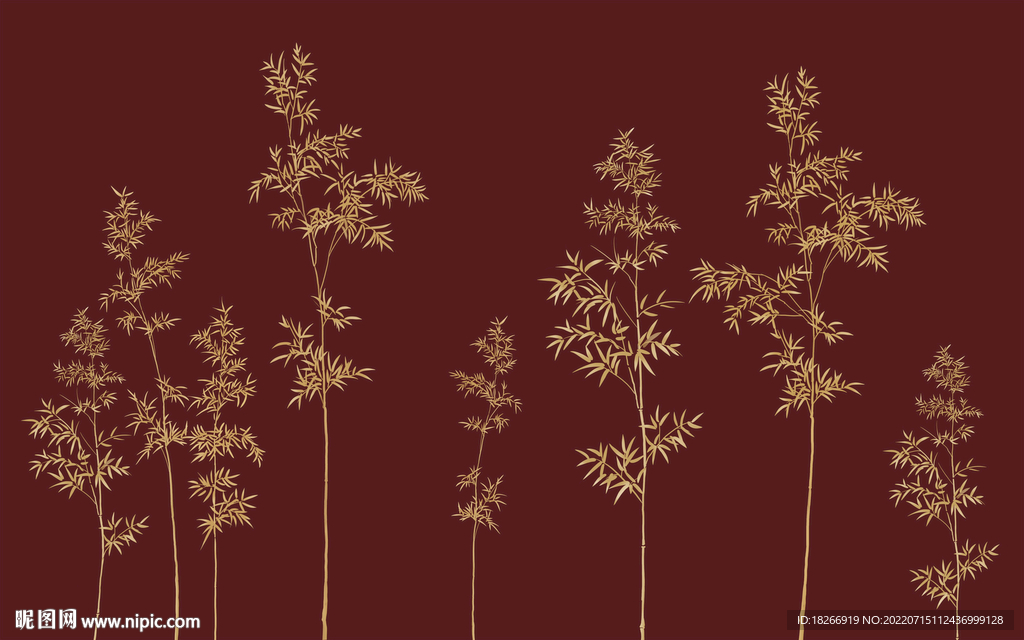 古风中式竹子背景