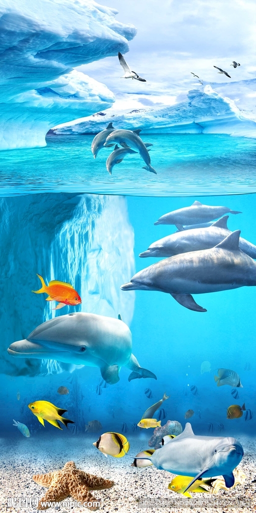冰山海底世界玄关