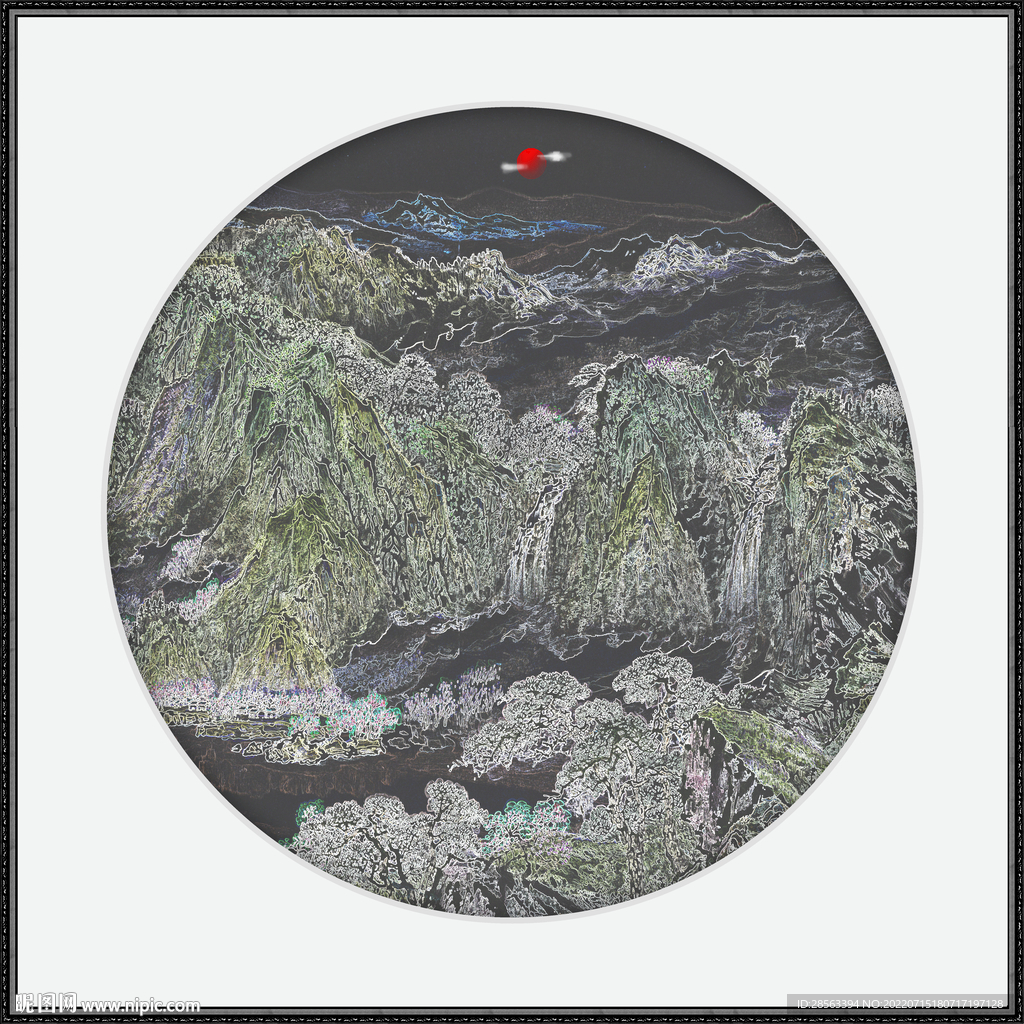 新中式山水画