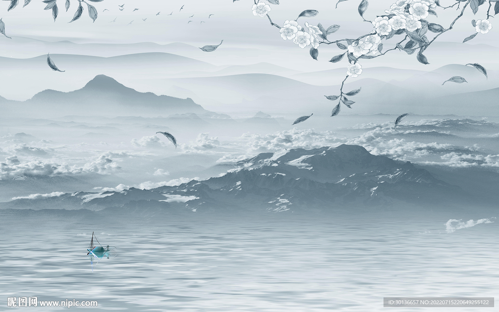 意境 新款大气山水 TiF分层