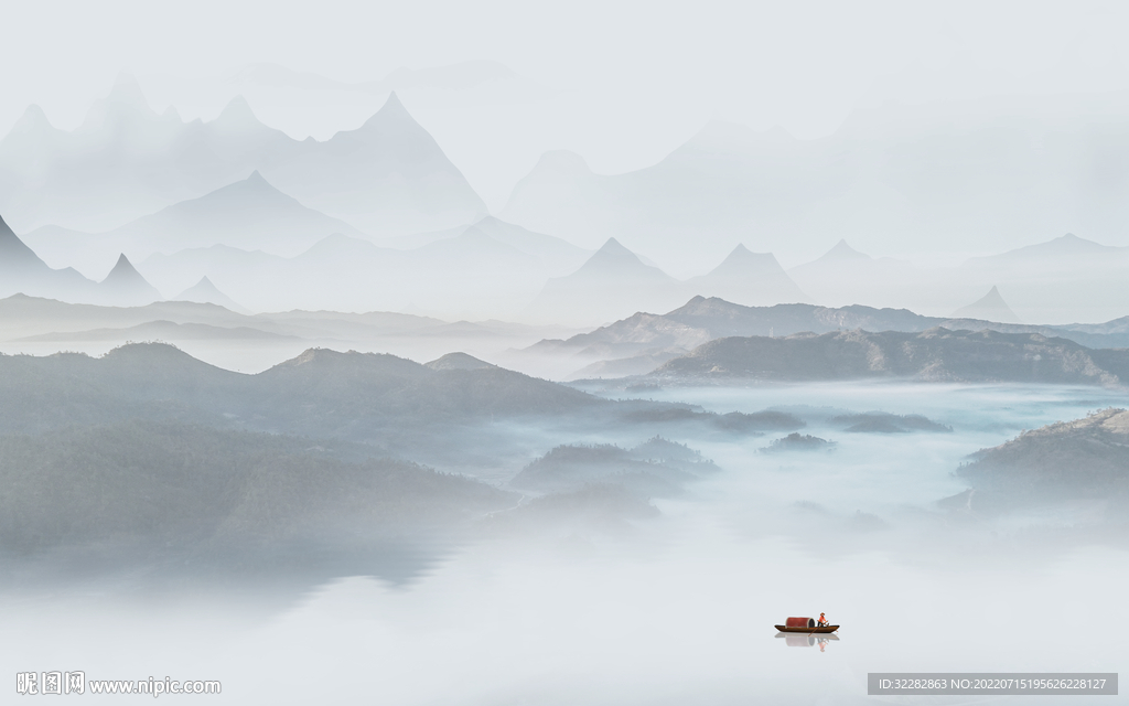 意境高清背景山水 TIf分层