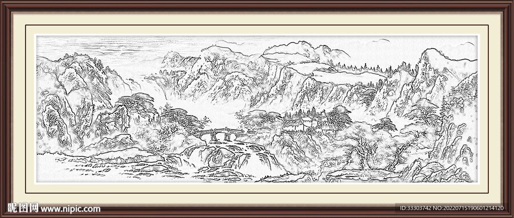 现代山水画