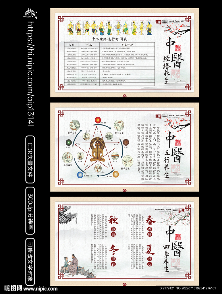 传统中医养生文化展板