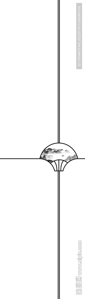 高清分层透明底平开门打印图