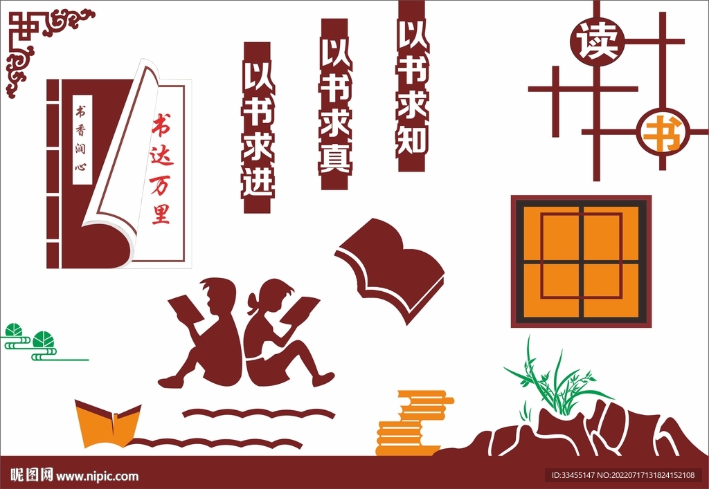 图书室文化墙