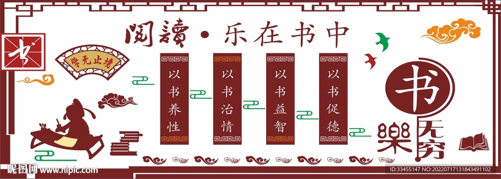图书室文化墙