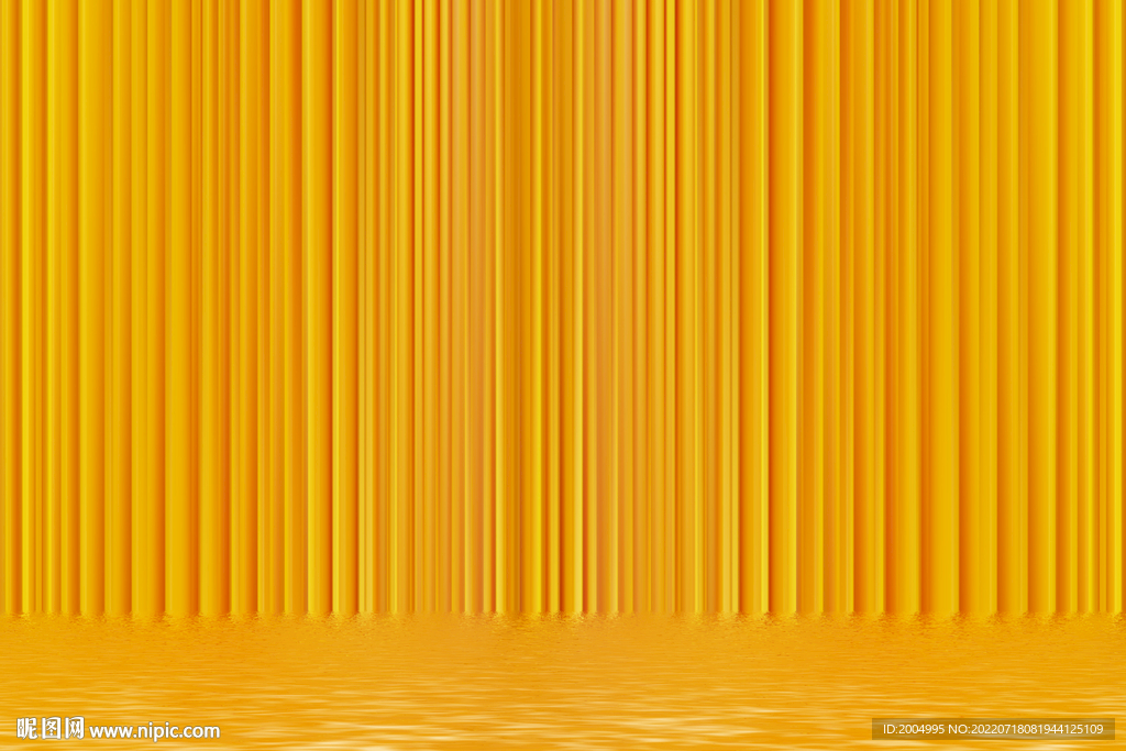 金色流水生财抽象画