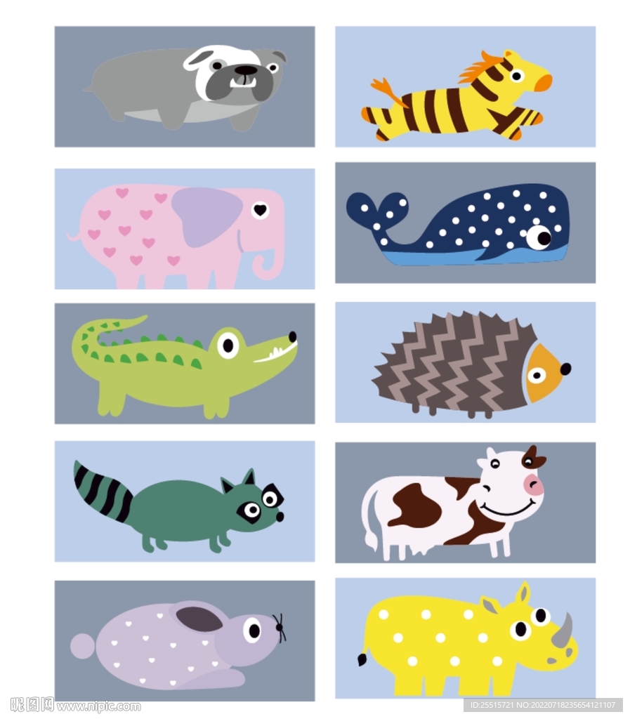 十款卡通动物设计