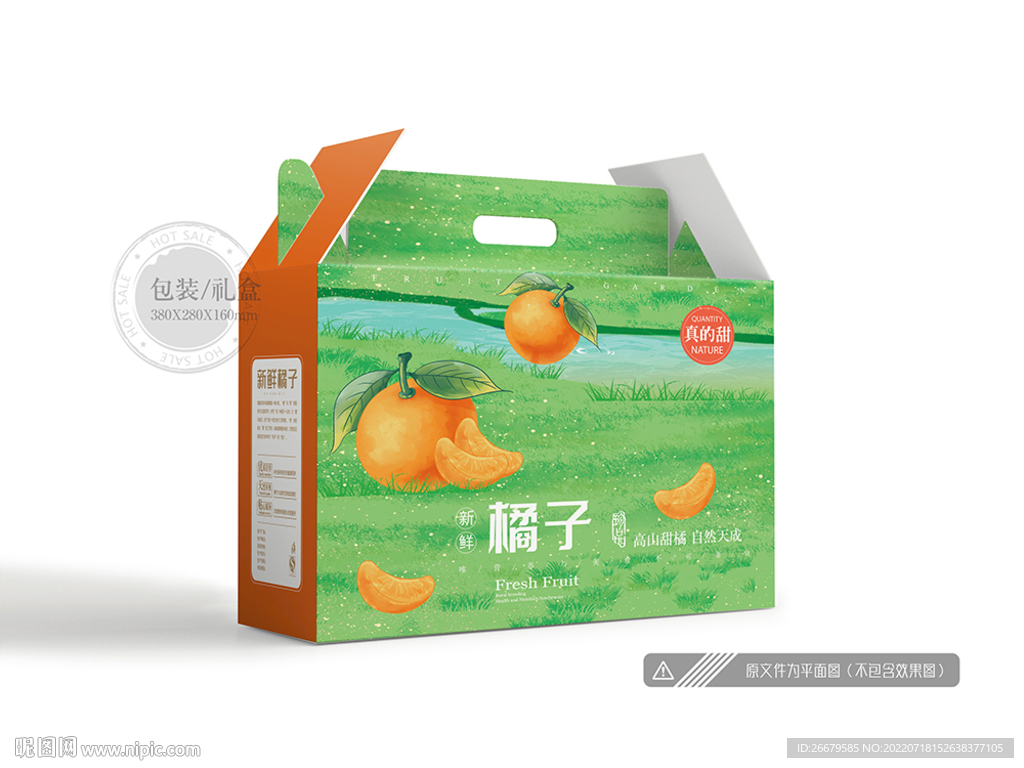 橘子包装 平面图