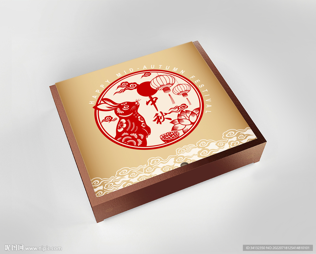 中秋月饼包装礼盒(平面图)设计图