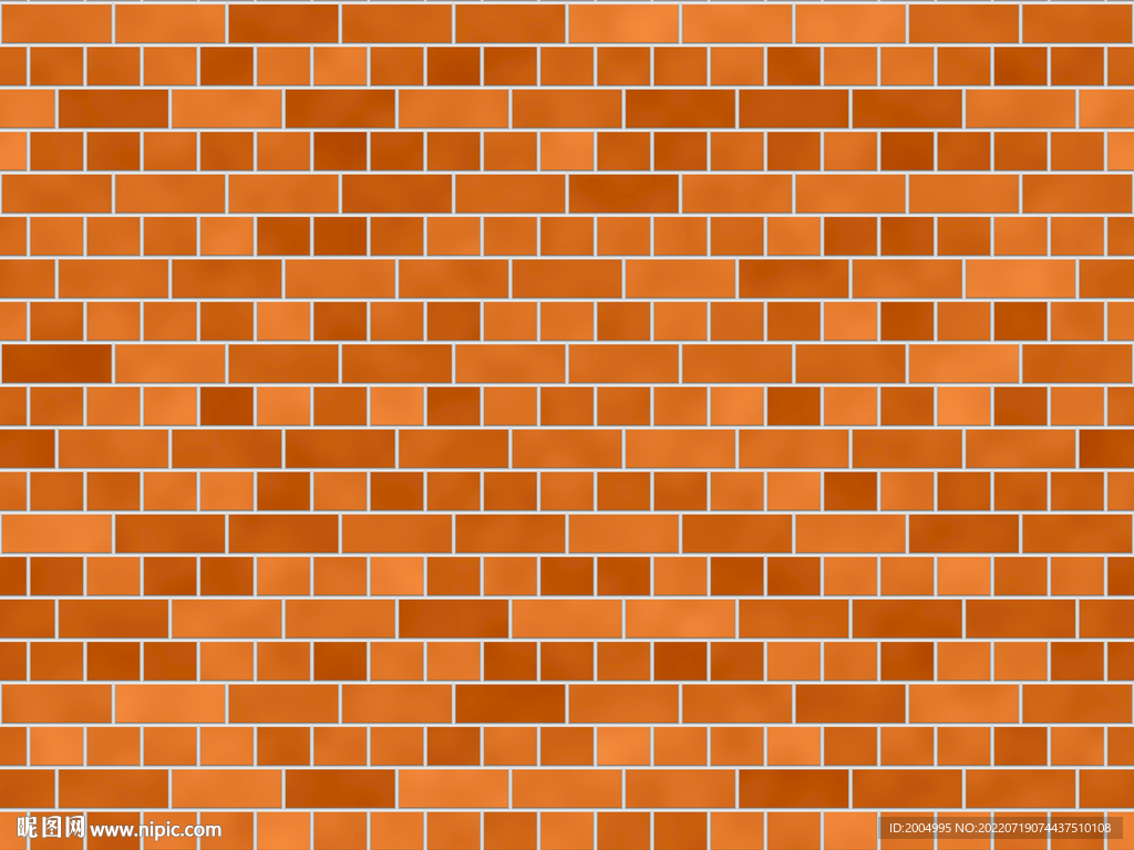 橙色砖墙