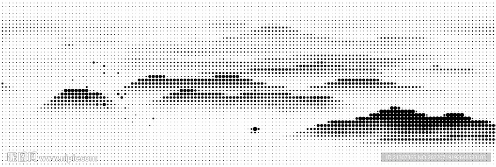 激光镂空水墨山水画半调挂网