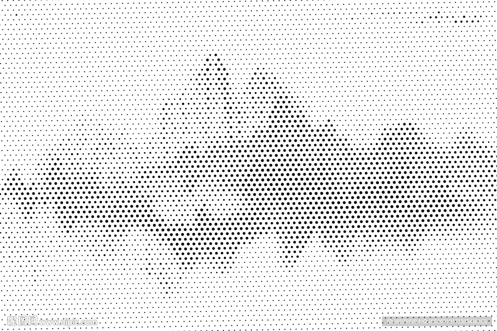 大幅新中式山水渐变激光镂空