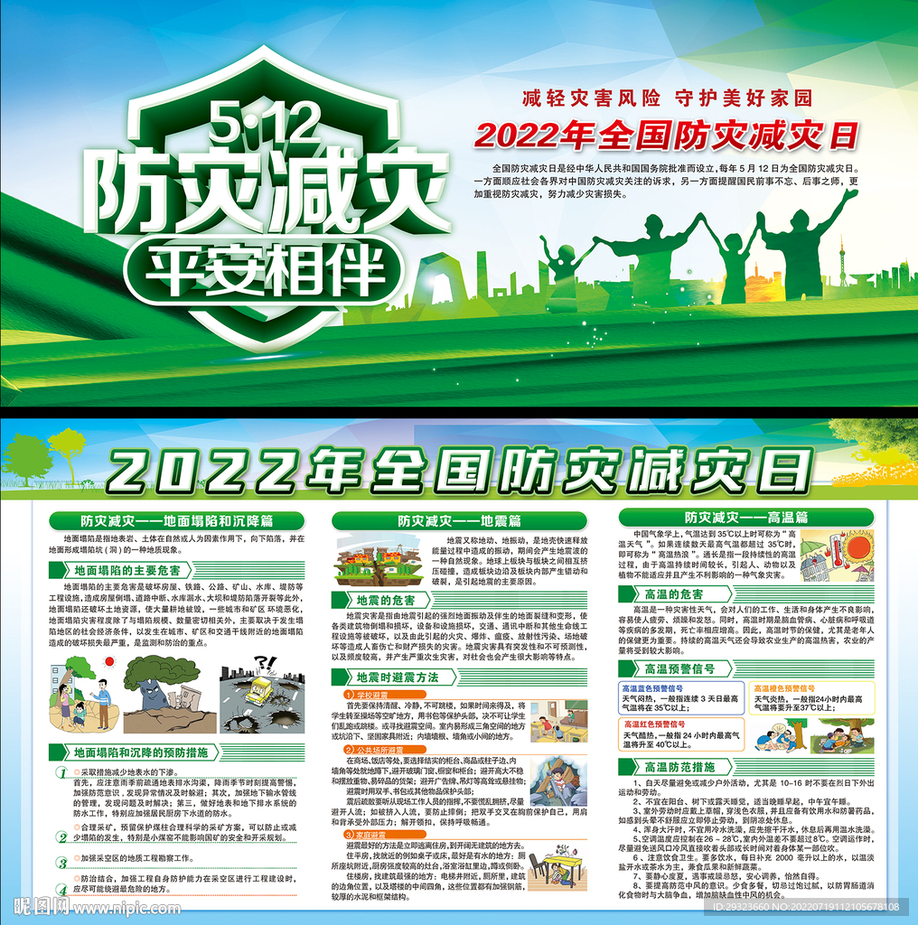 防灾减灾展板