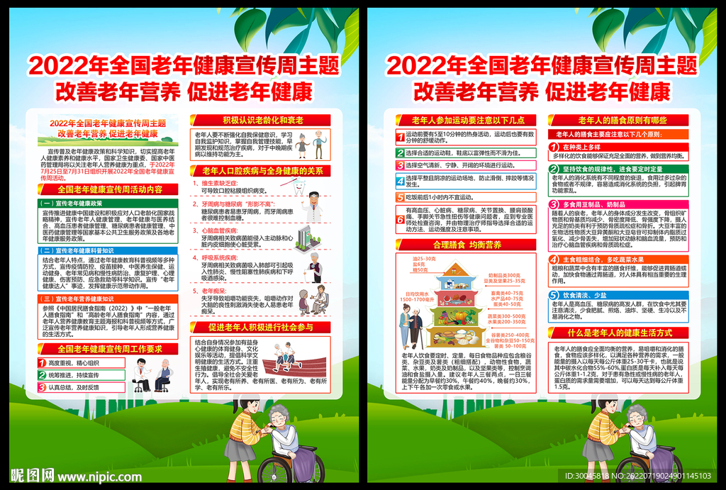 全国老年健康宣传周宣传单
