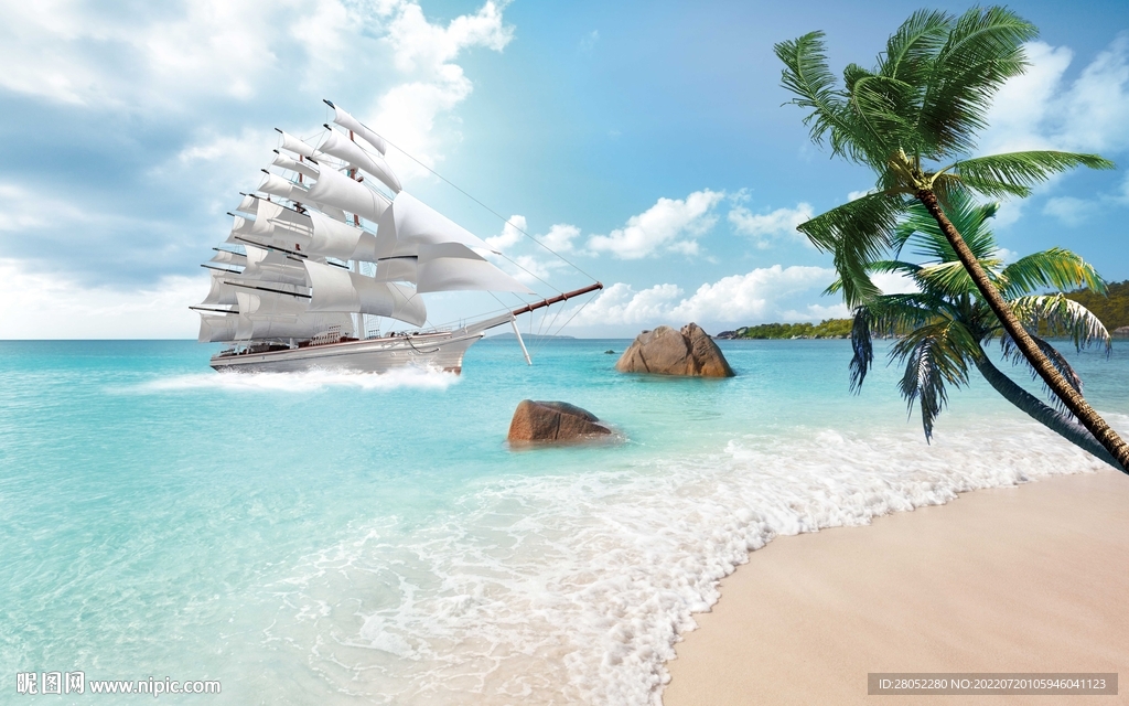 一帆风顺海景