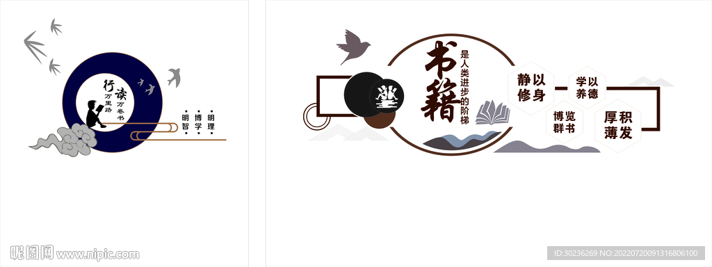  图书室文化墙