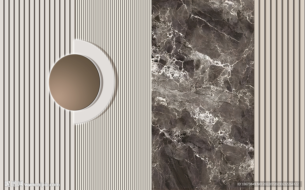 大理石几何背景墙