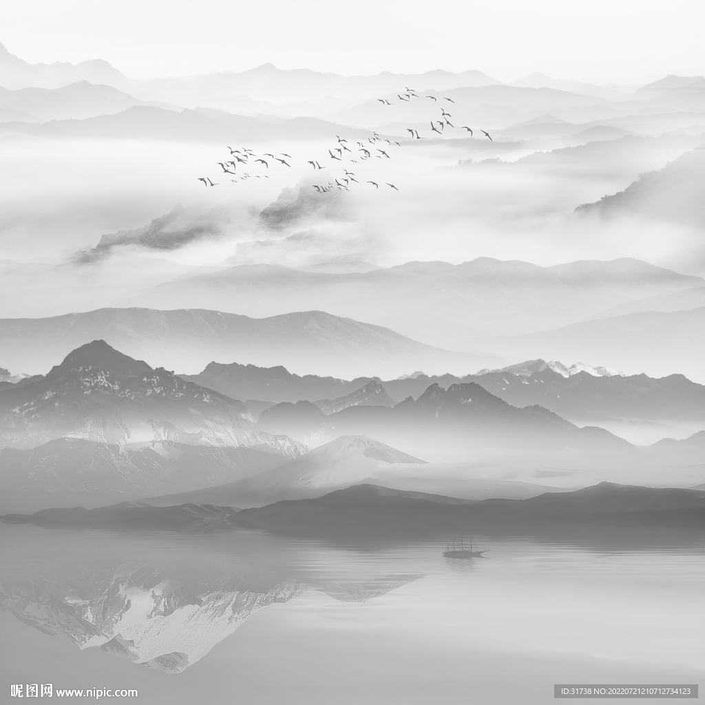 新中式水墨画