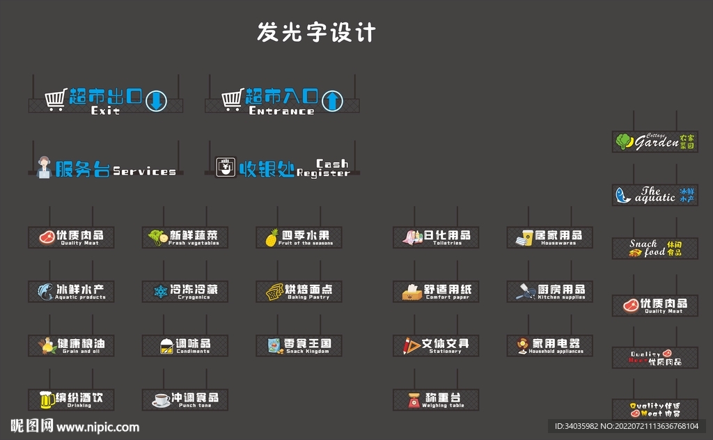 超市发光字